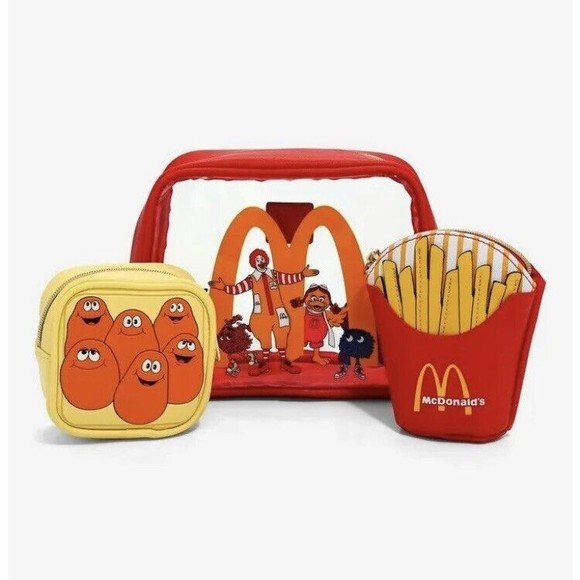 MAD Engine Handbags - McDonald’s McDonaldland Character Cosmetic Bag Set Box Lunch Exclusive NEW